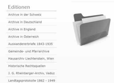 e-ARCHIVE FÜRSTENTUM LIECHTENSTEIN